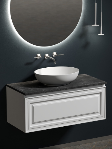 Столешница Sancos TT100A1 100х46 накладная цвет черный - фото 5